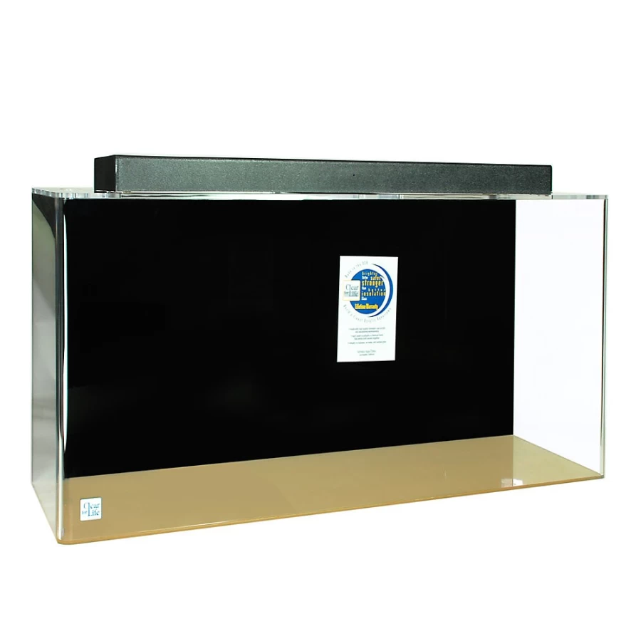 PetSmart Clear-For-Life 90 Gallon Rectangle Aquarium Tank for Fish – Large Transparent Habitat