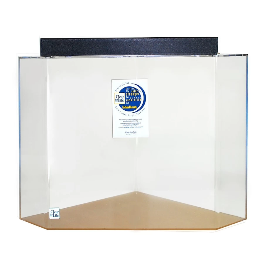 PetSmart Clear-For-Life 125-Gallon 5-Sided Pentagon Aquarium Tank for Fish