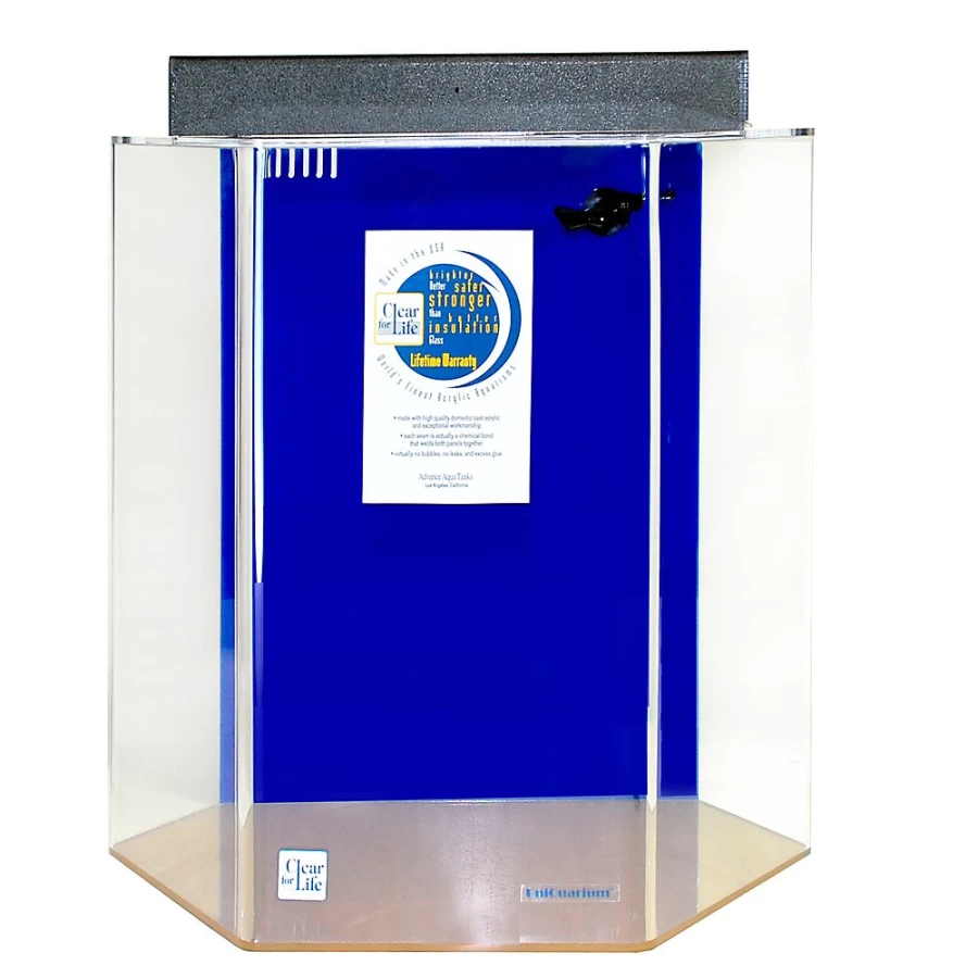 PetSmart Clear-For-Life 35 Gallon Hexagonal Fish Tank with Clear Acrylic Design