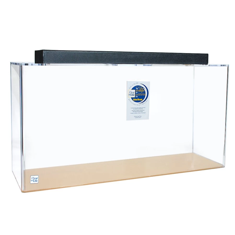 PetSmart Clear-For-Life 240 Gallon Rectangle Aquarium – Large Transparent Fish Tank for Home or Office