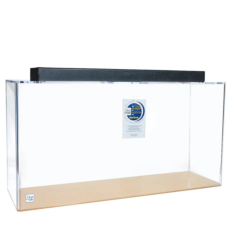 PetSmart Clear-For-Life 135 Gallon Rectangle Aquarium – Large Transparent Fish Tank for Home or Office
