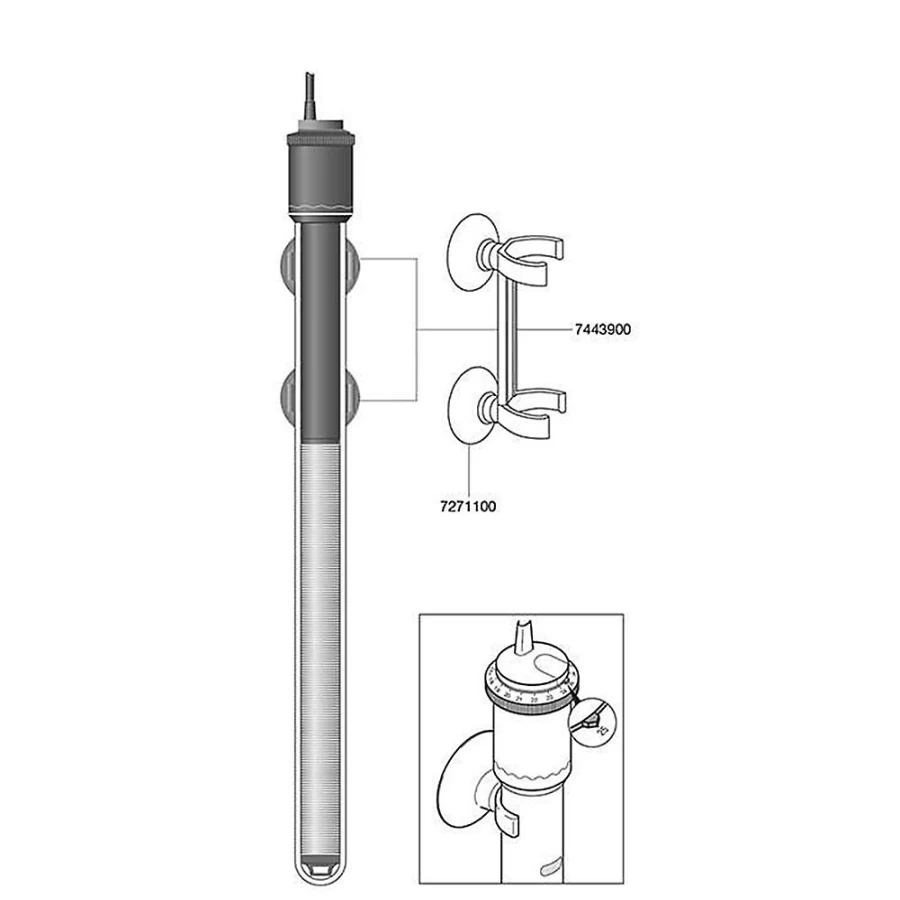 PetSmart Eheim Jager TruTemp Aquarium Heater - Reliable Water Heater for Fish Tanks
