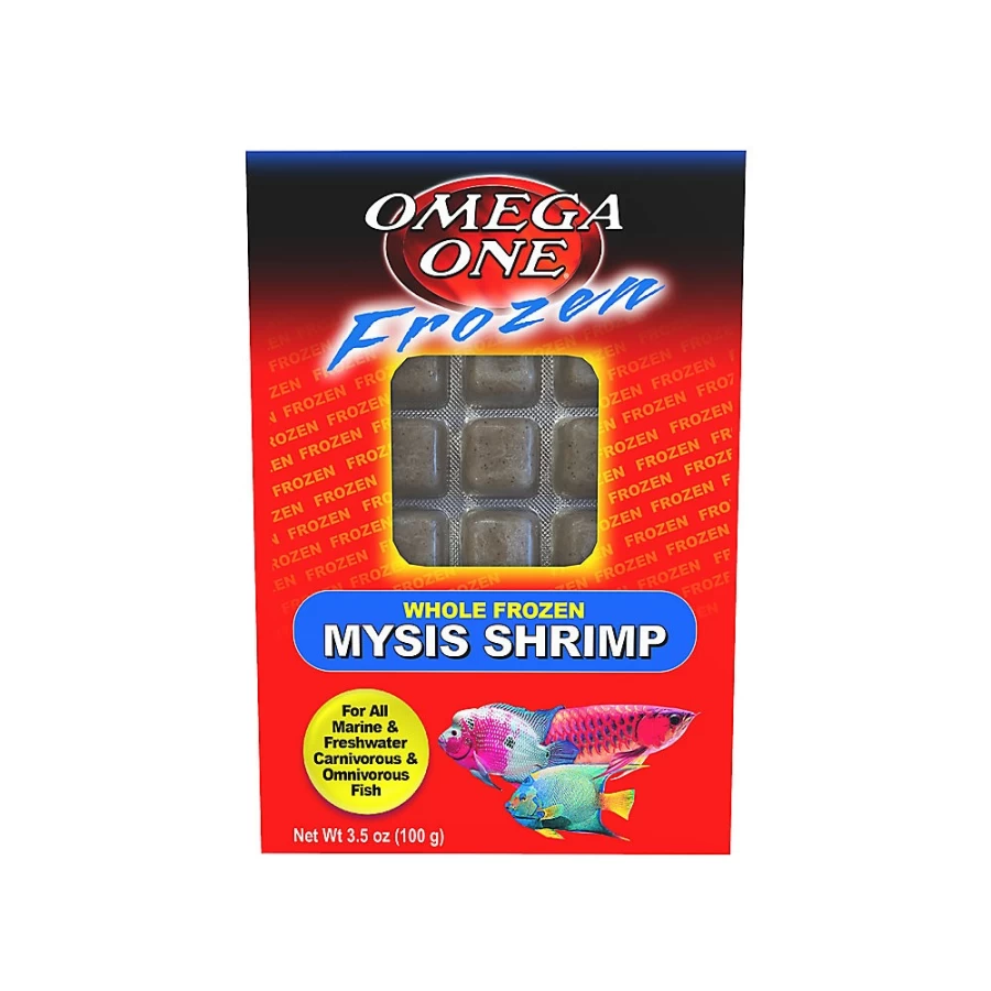 PetSmart OmegaTrade Frozen Mysis Shrimp - Premium Fish Food for Tropical & Marine Fish
