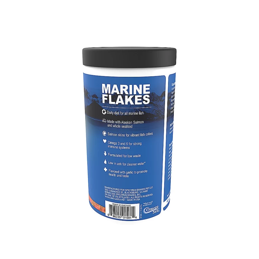 PetSmart OmegaTrade Marine Flake Fish Food with Garlic for Aquatic Pets
