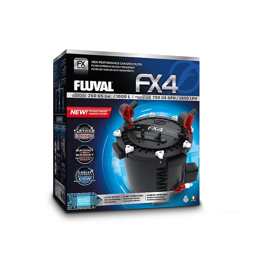 Fluval FX4 High-Performance Canister Filter for Aquariums – PetSmart