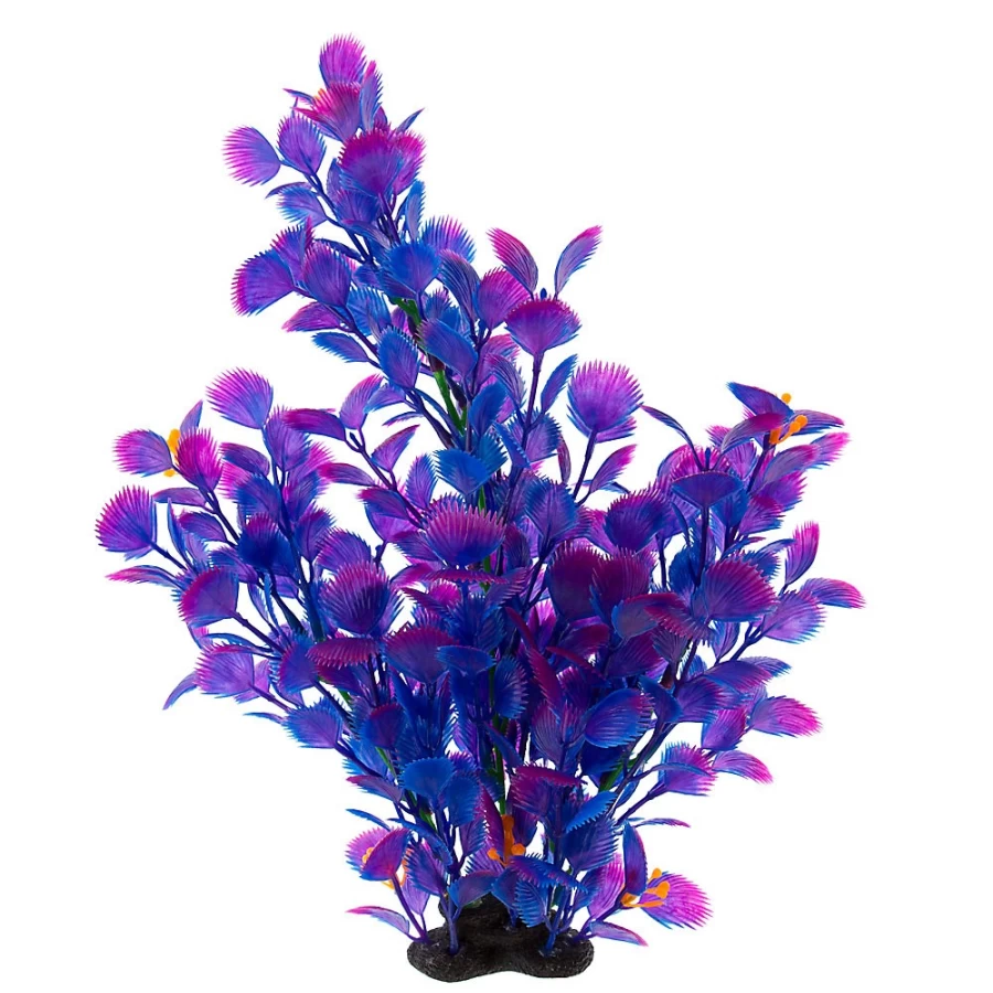 PetSmart Top Fin Artificial Fan Leaf Aquarium Plant - 12 Inch Realistic Silk Aquatic Decor