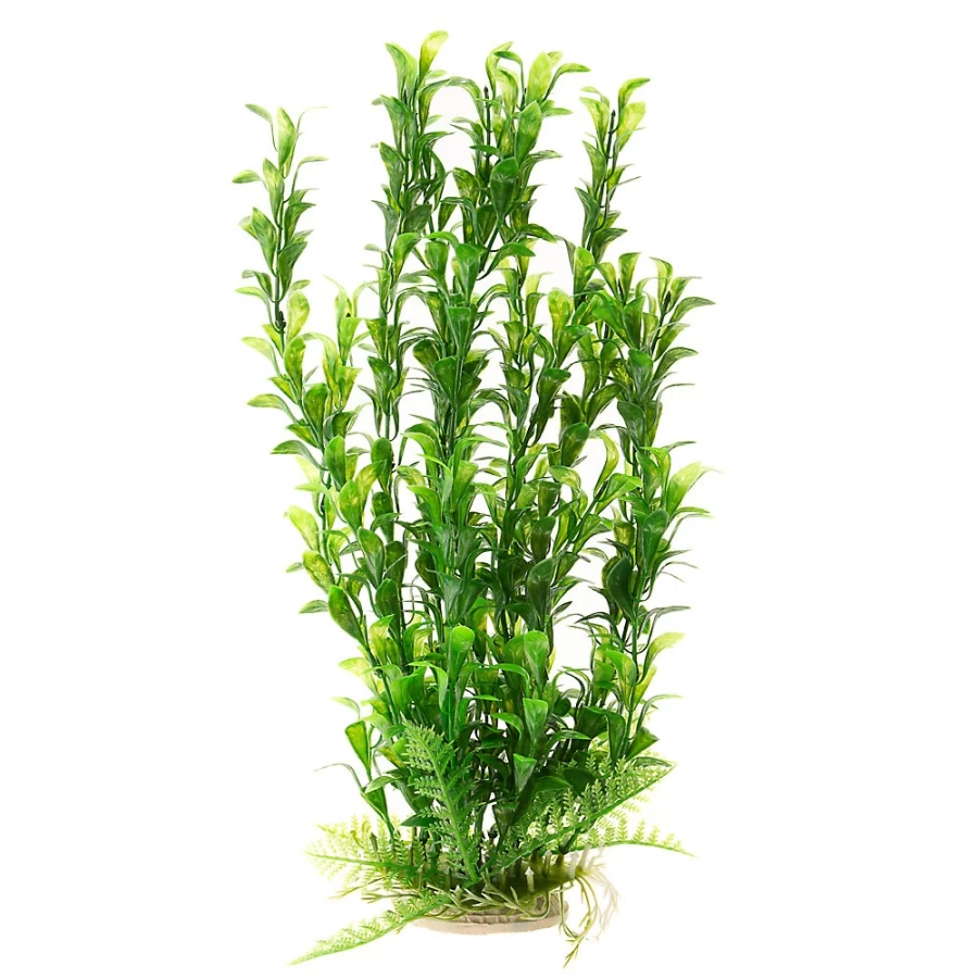 PetSmart Top Fin 13-Inch Artificial Dense Leaf Aquarium Plant for Fish Tank Decor