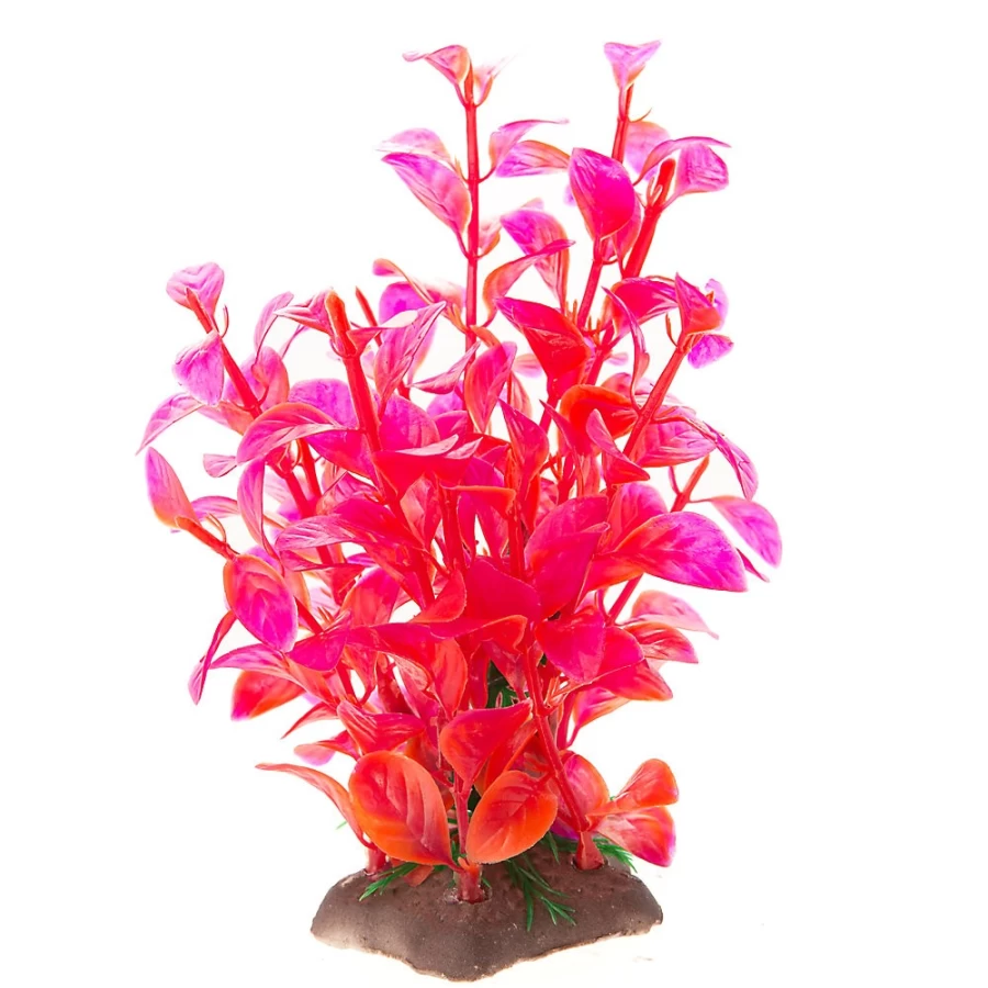 PetSmart Top Fin Artificial Mini Leafy Aquarium Plant - Set of 4 Realistic Silk Plants for Fish Tanks