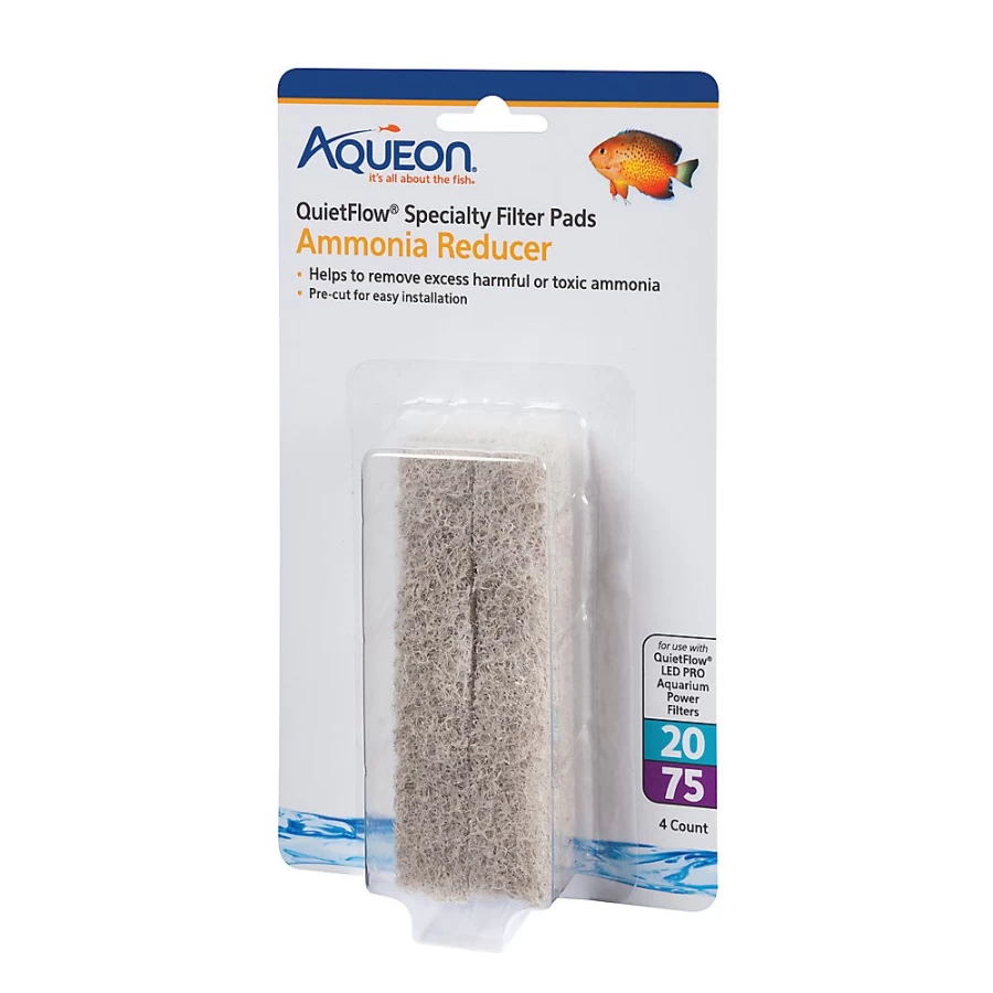 PetSmart Aqueon QuietFlow Ammonia Reducing Filter Pads for Aquariums – Specialty Water Care