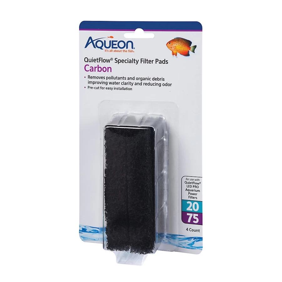 PetSmart Aqueon QuietFlow Specialty Carbon Filter Pads for Aquarium Filtration
