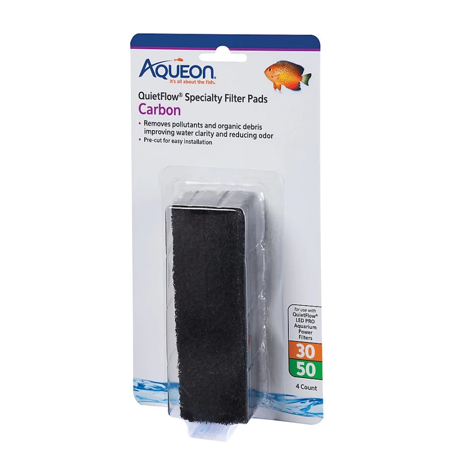 PetSmart Aqueon QuietFlow Specialty Carbon Filter Pads for Aquarium Filtration