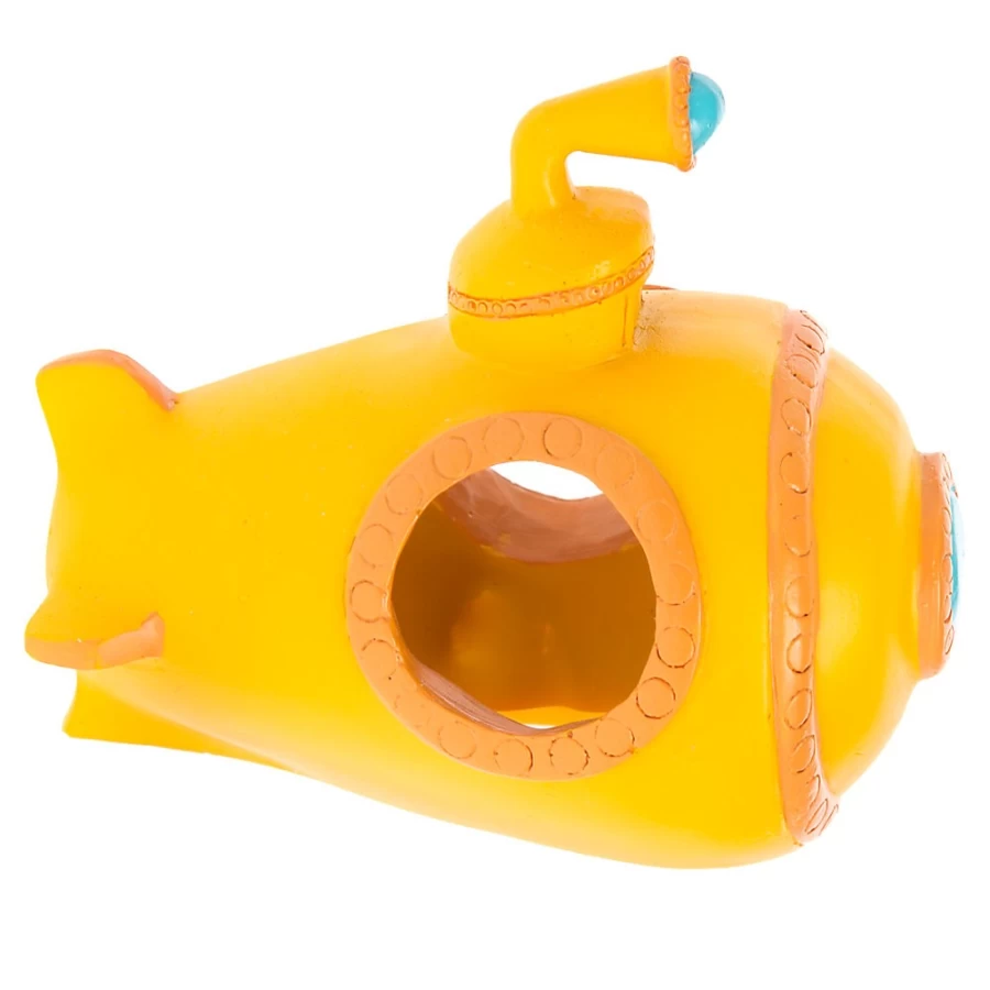 PetSmart Top Fin Yellow Submarine Fish Tank Decoration - Aquatic Ornament for Aquariums