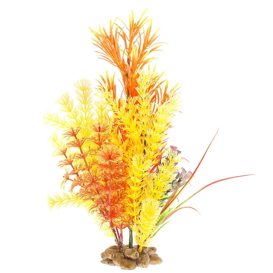 PetSmart Top Fin 16-Inch Artificial Multi-Leaf Aquarium Plant for Fish Tank Decoration