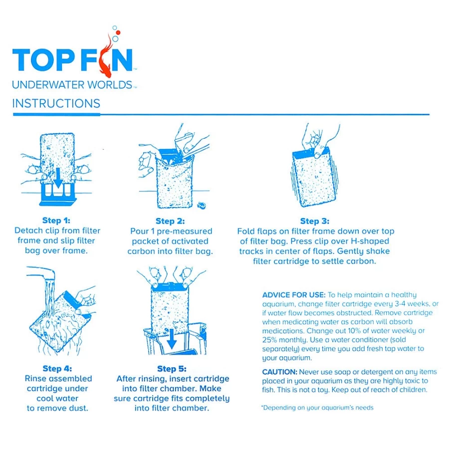 PetSmart Top Fin SilentStream Small Aquarium Filter Cartridges – Quiet & Efficient Water Filtration