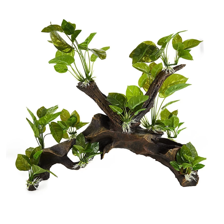 PetSmart Top Fin Massive Leafy Driftwood - Natural Aquarium Decor for Fish Tanks