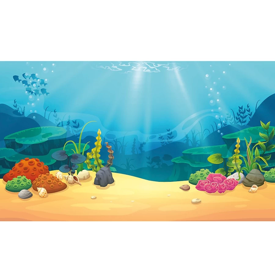 PetSmart Top Fin Fun CoralTreasure Reversible Fish Tank Background for Aquarium Decor