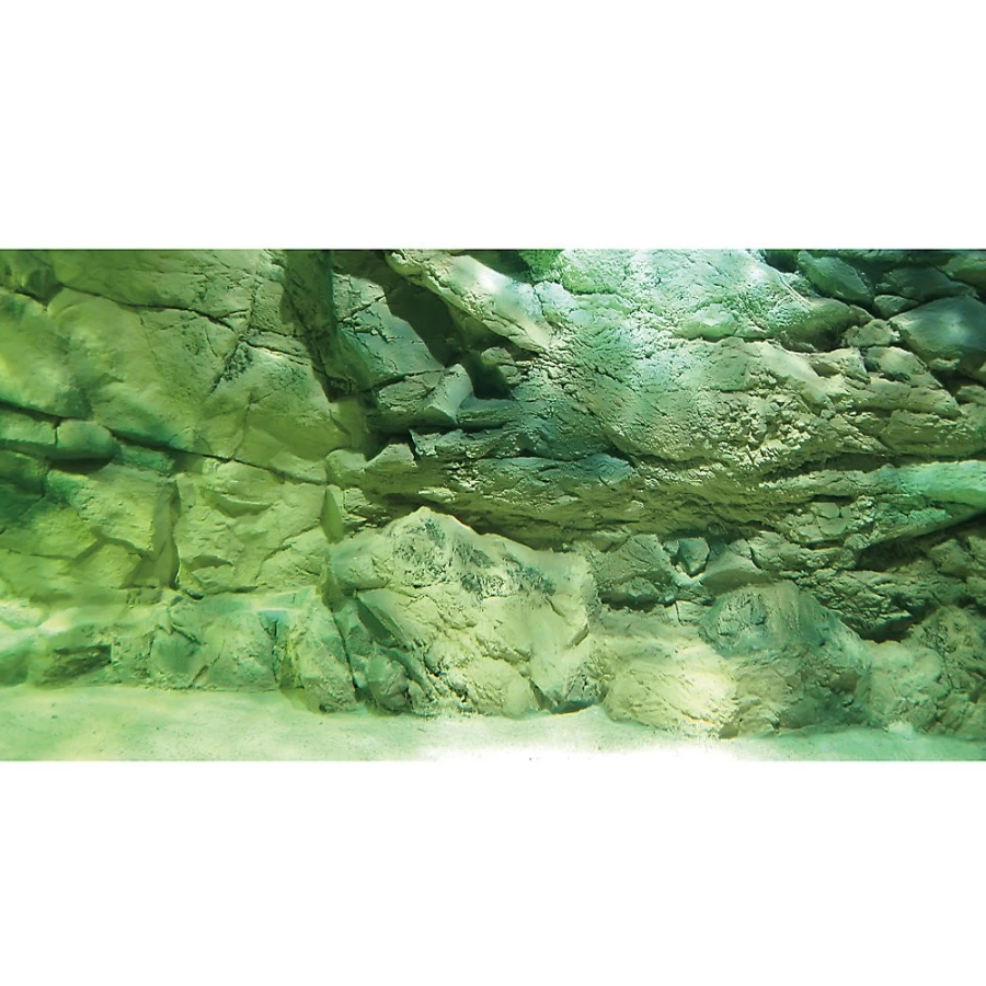 PetSmart Top Fin Reversible Rock Wall & Driftwood Aquarium Background for Fish Tanks