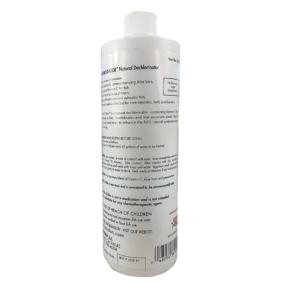 PetSmart Kordon NaturePro D-Klor Aquarium Water Conditioner – Remove Chlorine & Detoxify Water for Healthy Fish