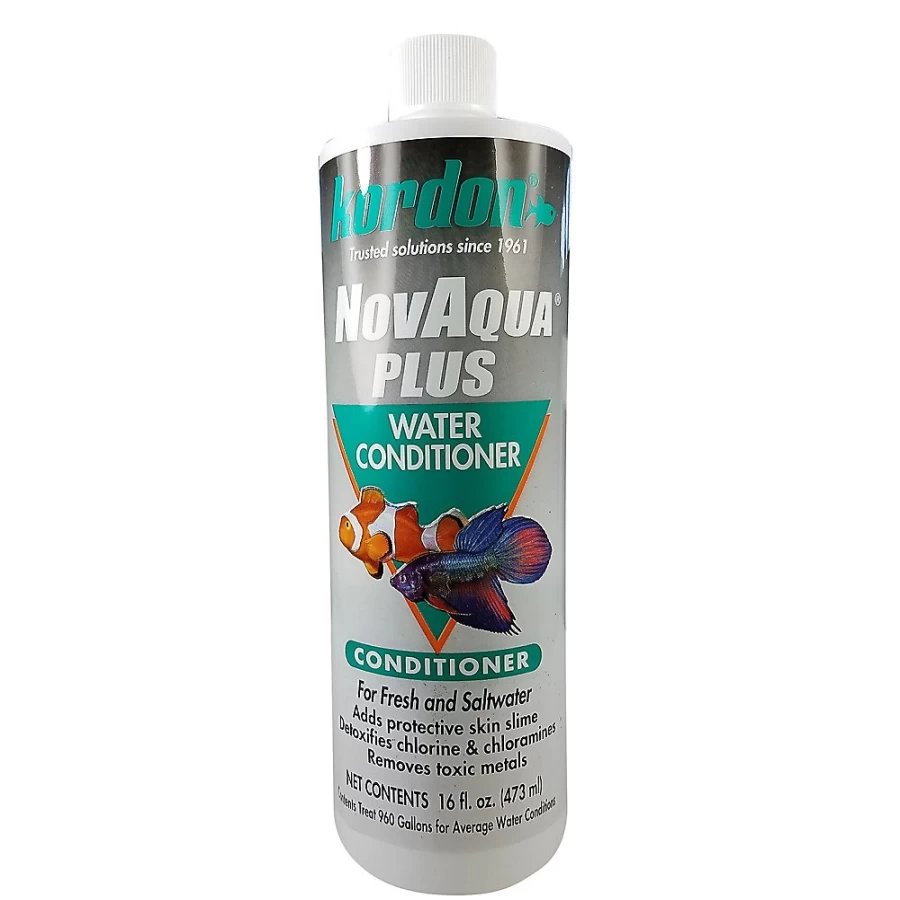 PetSmart Kordon Novaqua Plus Water Conditioner – Remove Chlorine & Detoxify Heavy Metals for Healthy Aquarium Fish