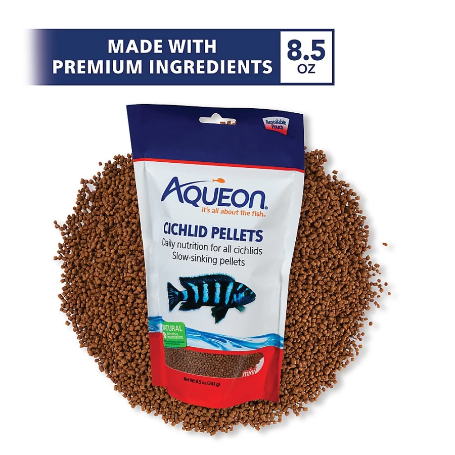 PetSmart Aqueon Cichlid Pellets - Premium Fish Food for Healthy Cichlids
