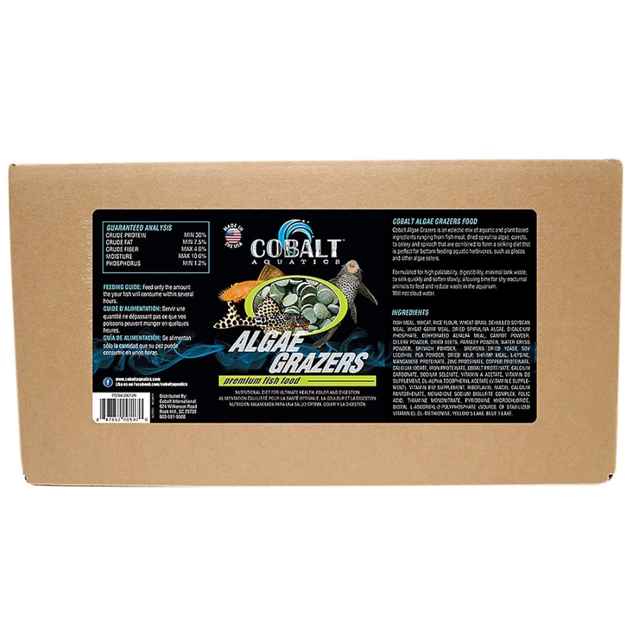 PetSmart Cobalt Trade Algae Grazer Shrimp Pellets - Premium Aquatic Food for Shrimp & Algae Eaters