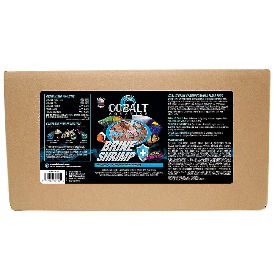 PetSmart CobaltTrade Aquatic Brine Shrimp Flakes - Premium Fish Food for Tropical & Marine Fish