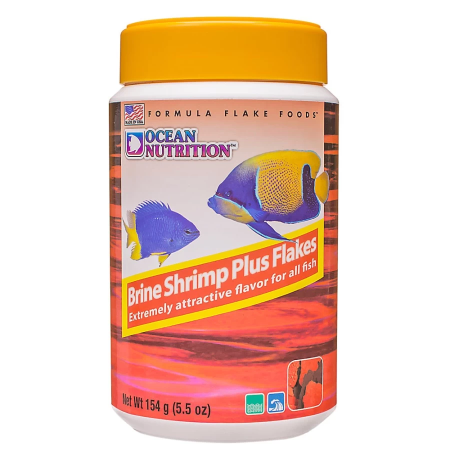 PetSmart Brine Shrimp Plus Flakes - Premium Ocean Nutrition Fish Food for Enhanced Color & Health