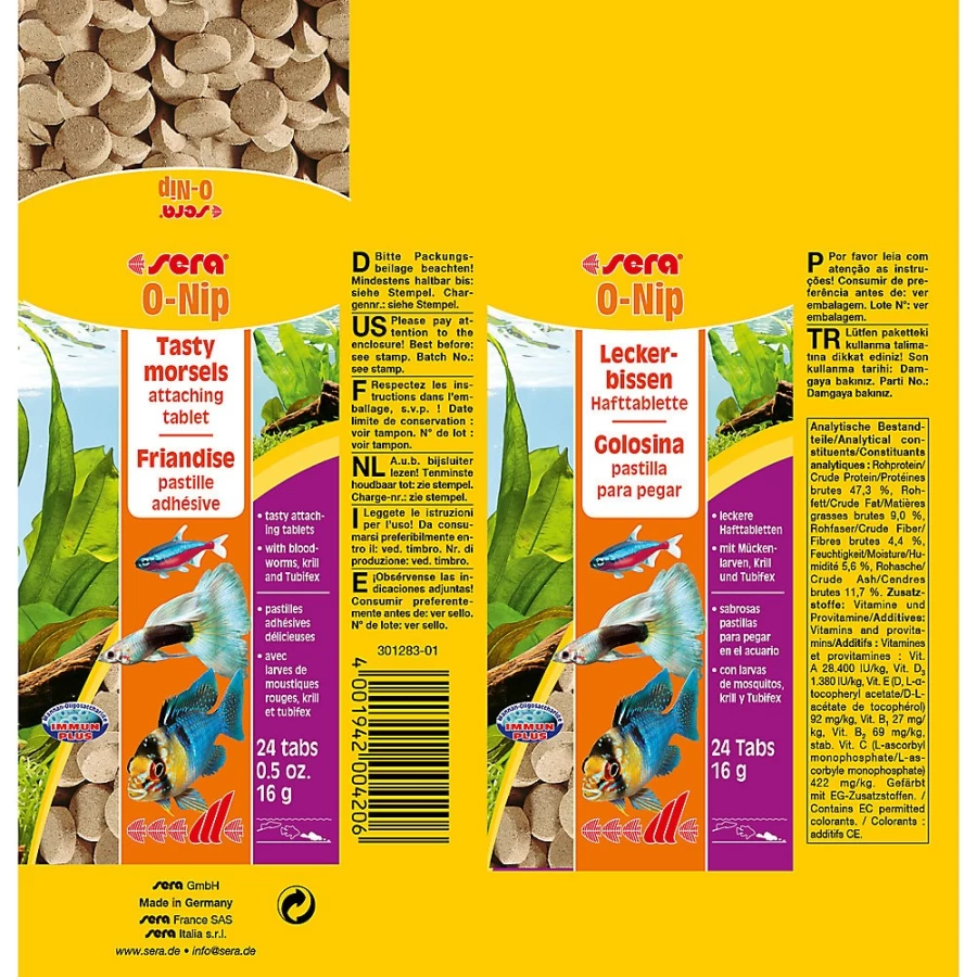 PetSmart Sera O-Nip Treat Tablets for Cats - Healthy Fish-Based Snacks