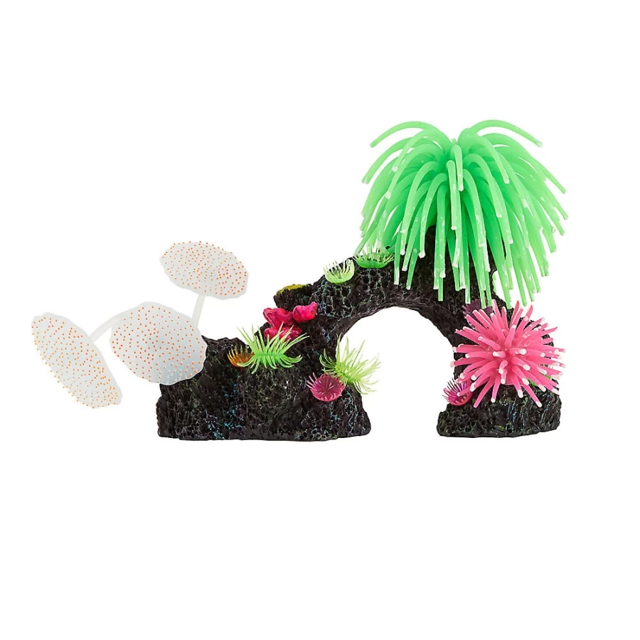 PetSmart Top Fin Movable Tall Coral Swim-Thru Fish Tank Decoration for Aquariums