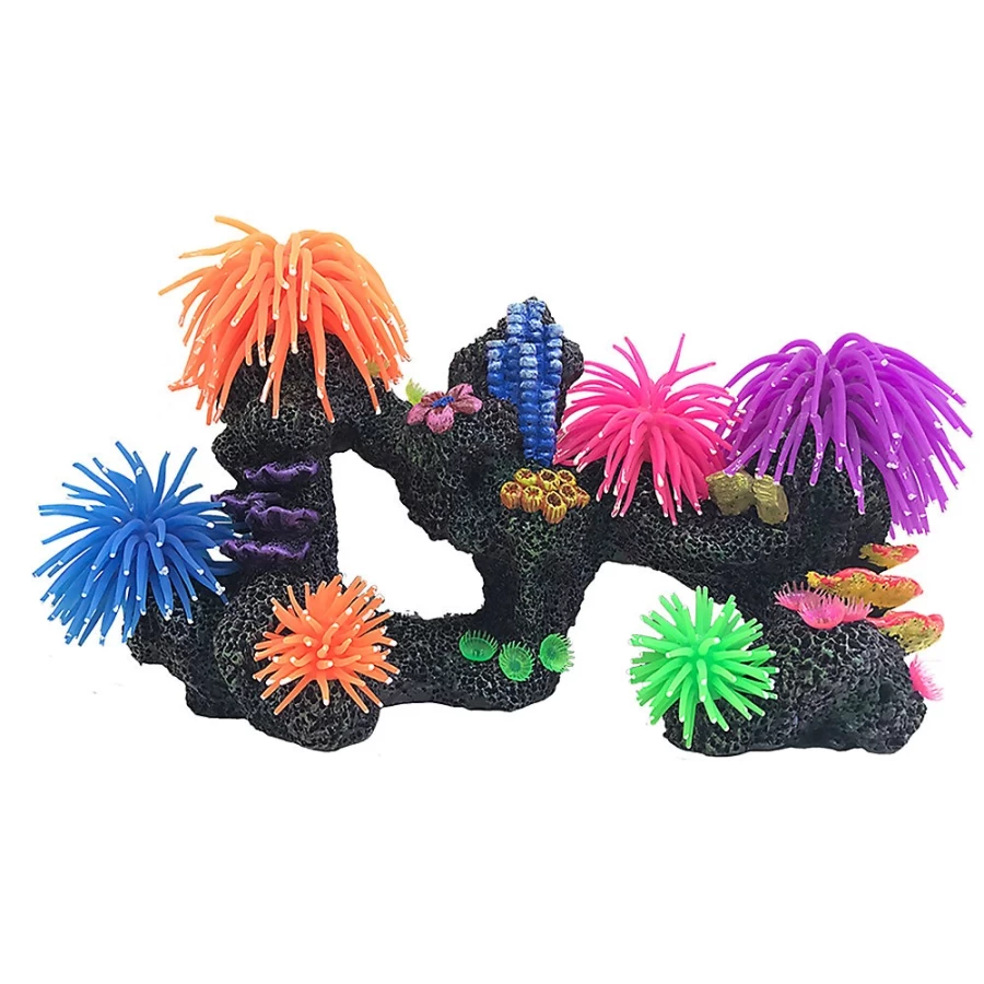 PetSmart Top Fin Coral Anemone Cave - Decorative Aquarium Ornament for Fish Tanks