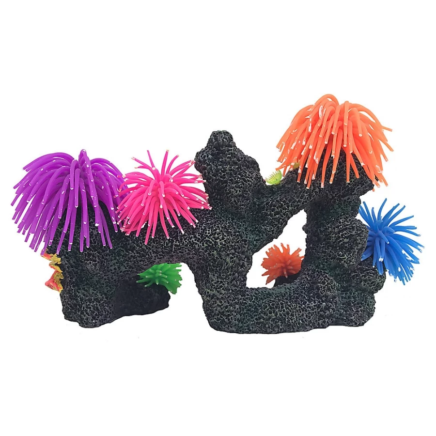 PetSmart Top Fin Coral Anemone Cave - Decorative Aquarium Ornament for Fish Tanks