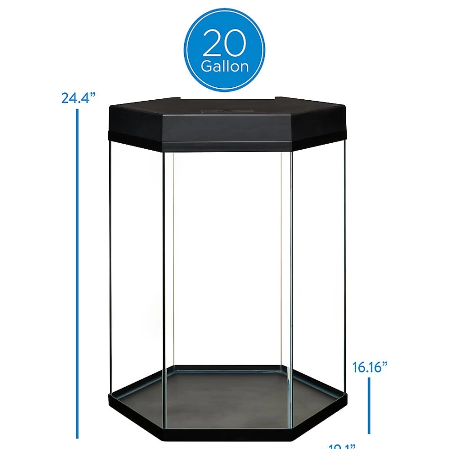 PetSmart Top Fin Captivate Starter Kit - Complete Aquarium Starter Set for Freshwater Fish