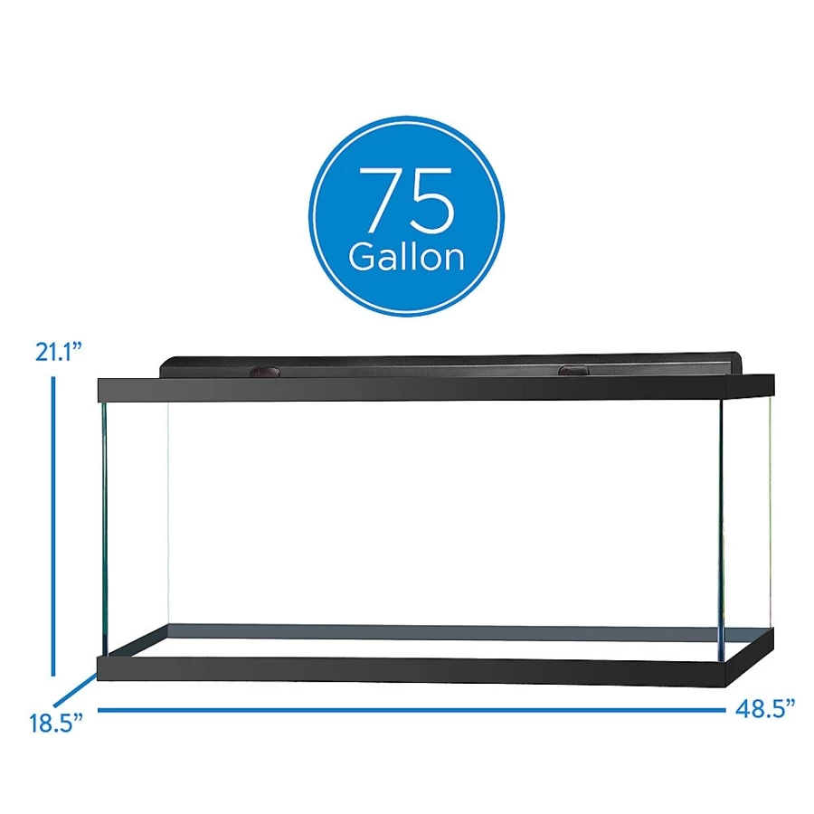 PetSmart Top Fin LED Hooded Aquarium Tank with Energy-Efficient Lighting