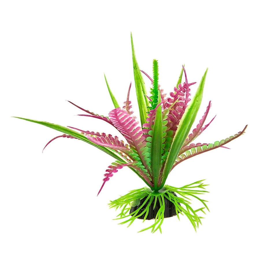 PetSmart Top Fin Artificial Aquarium Plants - Realistic Layered Leaf Design, Set of 4