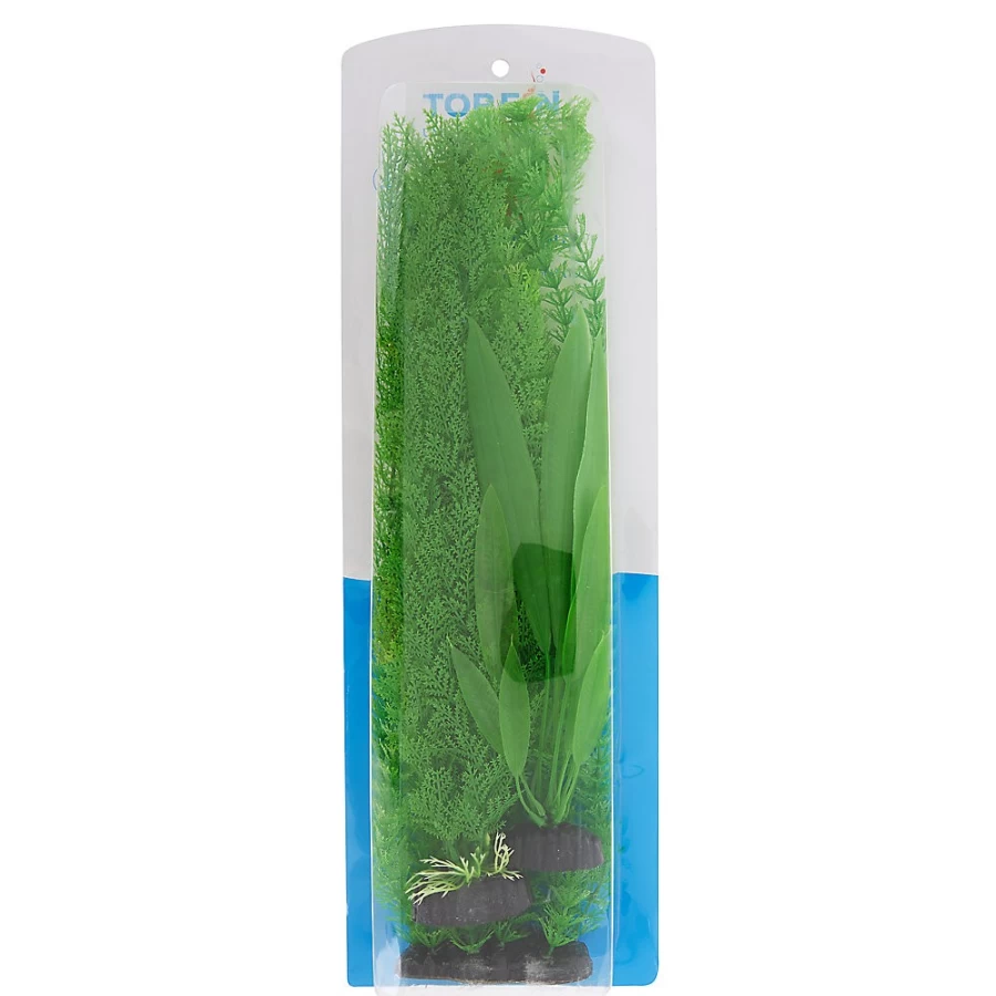 PetSmart Top Fin Artificial Aquarium Plants Variety Pack - Set of 19 Realistic Decorations for Fish Tanks