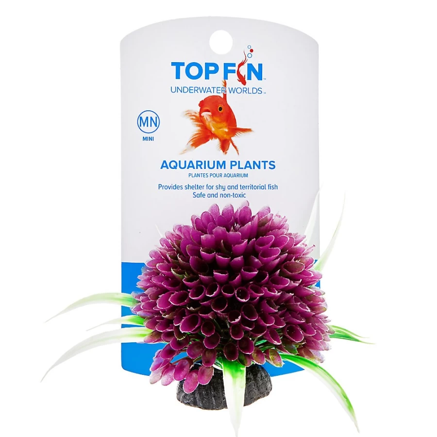 PetSmart Top Fin Artificial Mini Aquarium Plants - Set of 4 Decorations