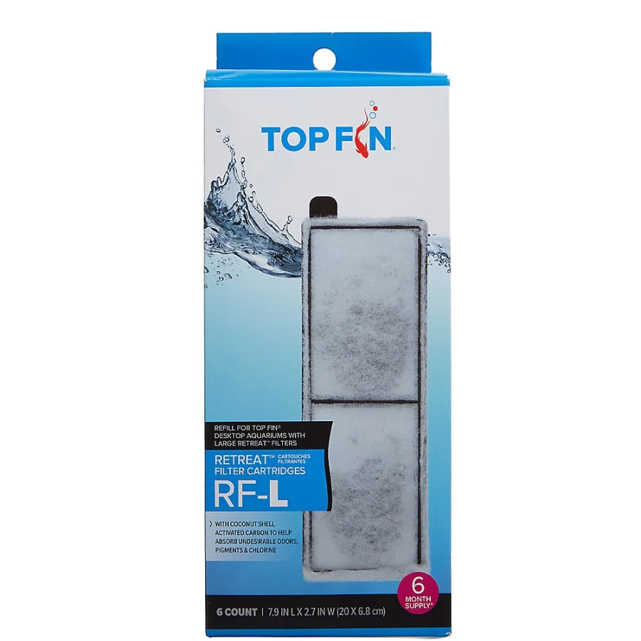PetSmart Top Fin Retreat RF-L Replacement Filter Cartridges for Aquarium