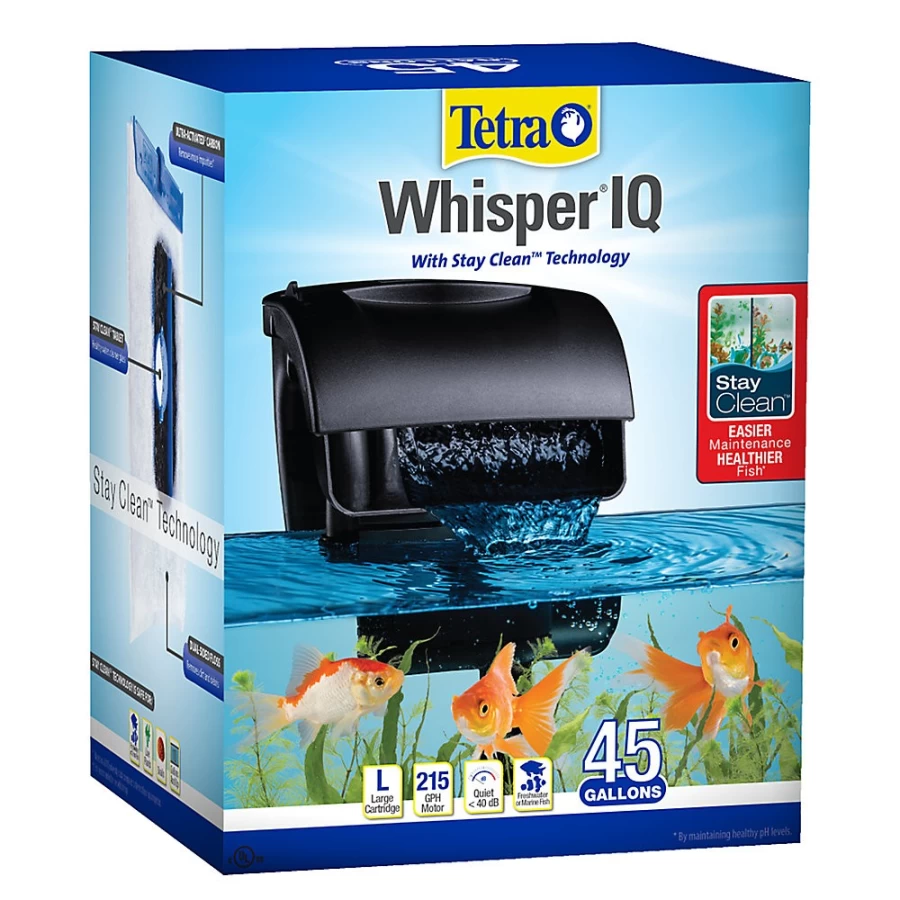 PetSmart Tetra Whisper IQ Power Aquarium Filter for Quiet & Efficient Fish Tank Filtration