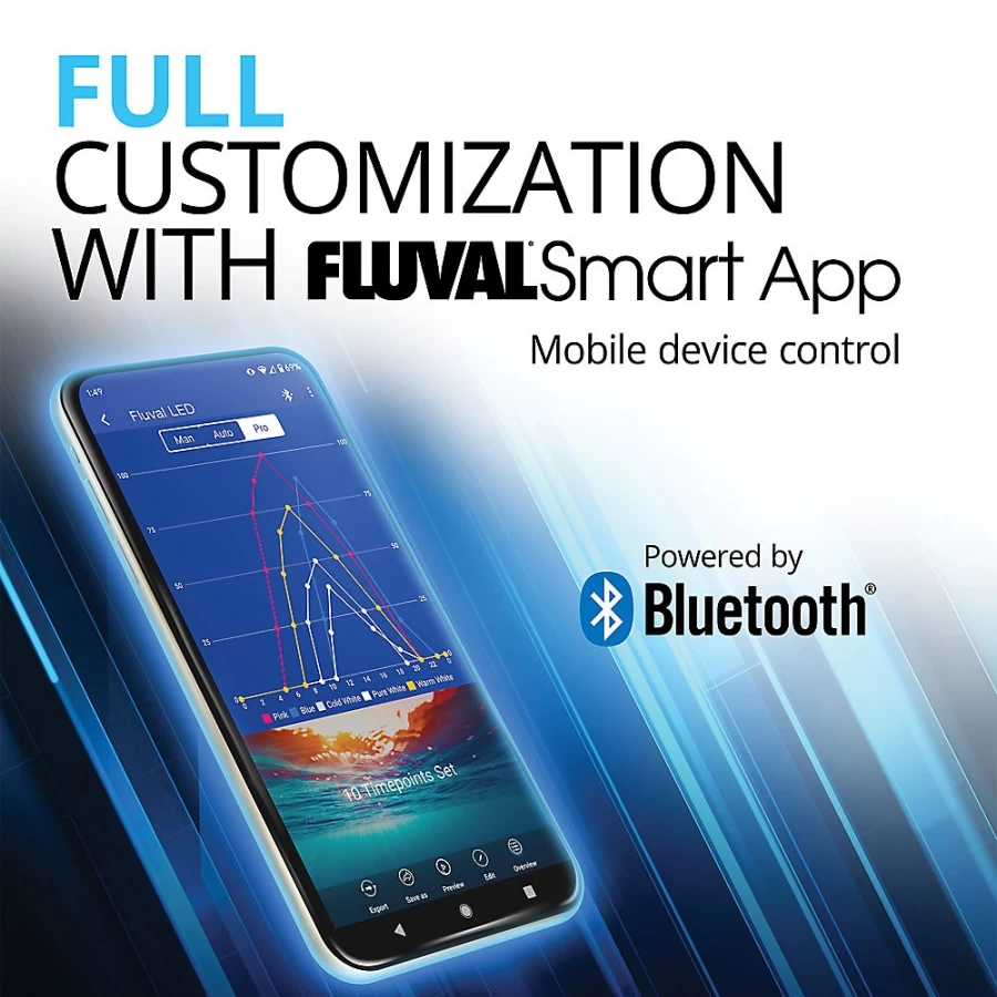 Fluval AQUASKY LED Aquarium Light - 35W Energy-Efficient Fish Tank Lighting by PetSmart
