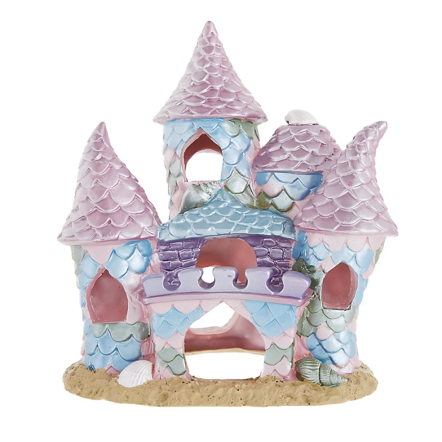 PetSmart Top Fin Mermaid Castle Fish Tank Decoration - Unique Aquarium Ornament for Tropical Fish