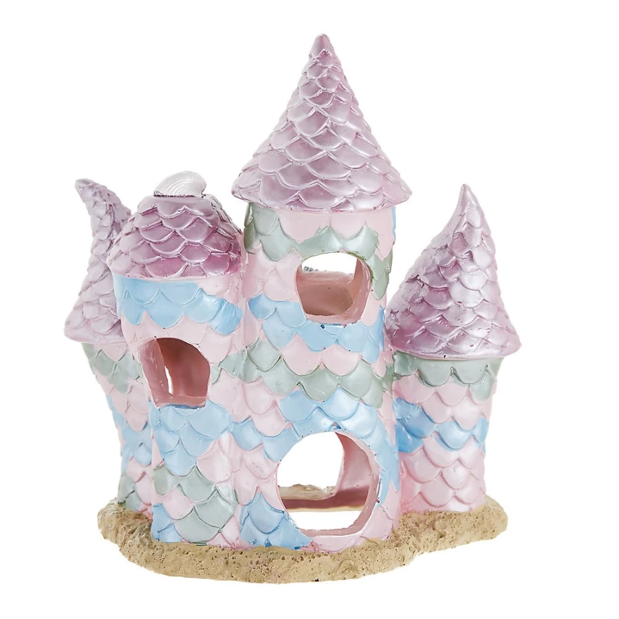 PetSmart Top Fin Mermaid Castle Fish Tank Decoration - Unique Aquarium Ornament for Tropical Fish