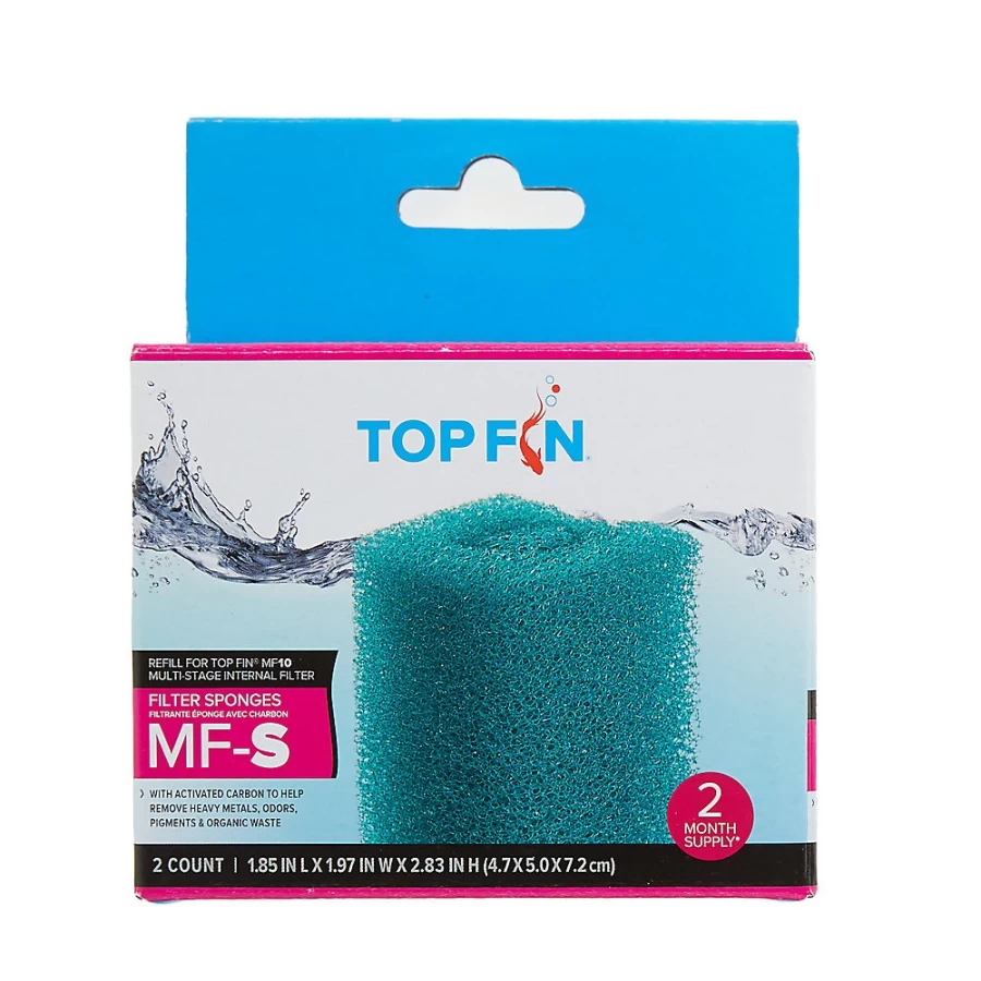 PetSmart Top Fin Multi-Stage Aquarium Filter Sponges for Optimal Water Filtration