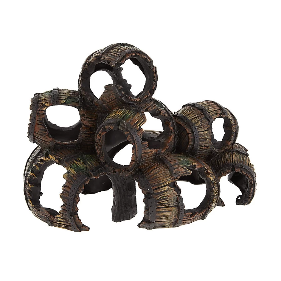 PetSmart Top Fin Sunken Barrels Aquarium Decoration for Fish Tank