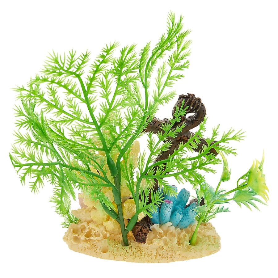 PetSmart Top Fin Anchor Aquarium Decoration for Fish Tank – Nautical Theme Ornament