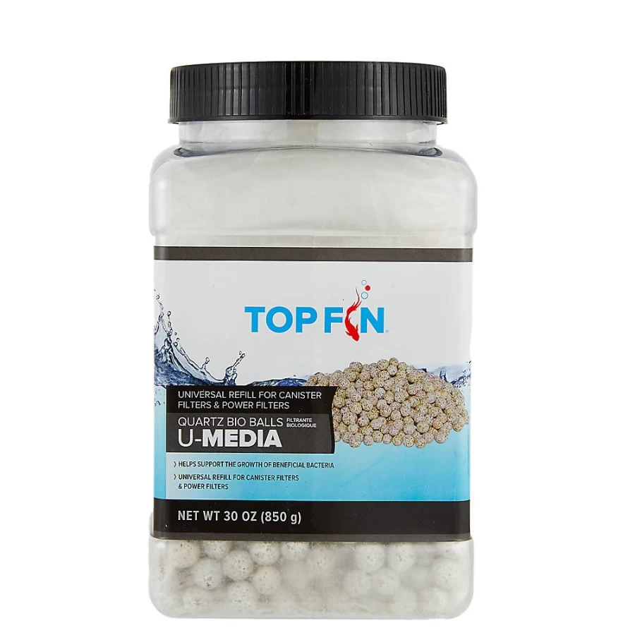 PetSmart Top Fin Universal Clay Bio Balls for Aquarium Filtration – Premium Filter Media Balls for Fish Tank