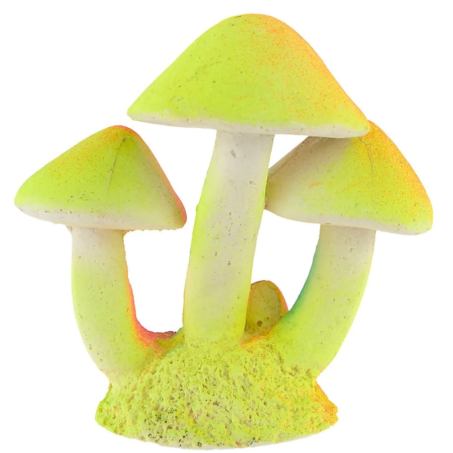 PetSmart Top Fin Glow Mushrooms Aquarium Decor - Underwater LED Ornament for Fish Tanks