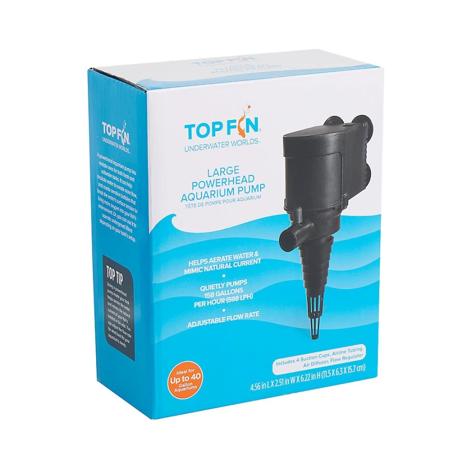 PetSmart Top Fin Powerhead Aquarium Water Pump for Fish Tanks – High Flow Circulation Pump