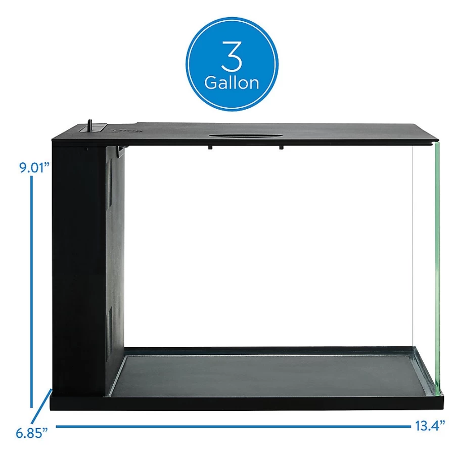 PetSmart Top Fin Easy Clean 3 Gallon Aquarium Tank for Fish – Low Maintenance Starter Kit