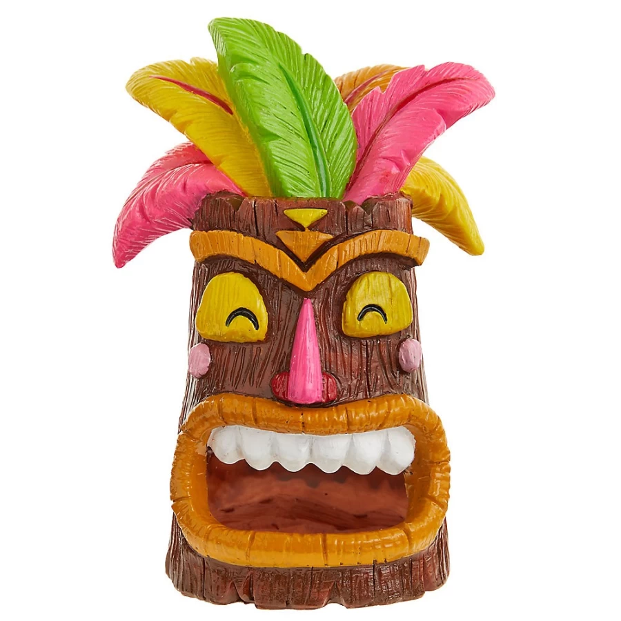 PetSmart Top Fin Tiki Totem Cave - Decorative Aquarium Ornament for Fish Tanks