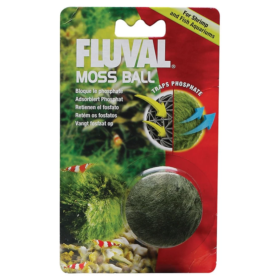 PetSmart Fluval Artificial Aquarium Moss Ball - Realistic Fake Aquatic Plant for Fish Tank Decor